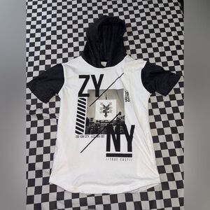 Zoo York city hooded tshirt size 8